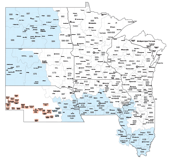 New 2017 SpeeDee Delivery Zones with expanded service areas! White on this map = overnight. Blue = 2 day. Average cost was $7 last year! Retail orders in these regions of $99 or more get their SpeeDee Delivery shipping for FREE!